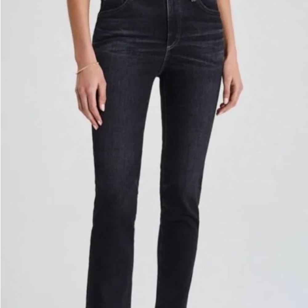 AG Adriano Goldschmied “The Isabelle” High-rise Straight Leg Crop Jeans, 26, NWT - Picture 3 of 12